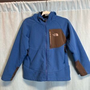 The North Face Black Fleece Jacket with Blue Trim